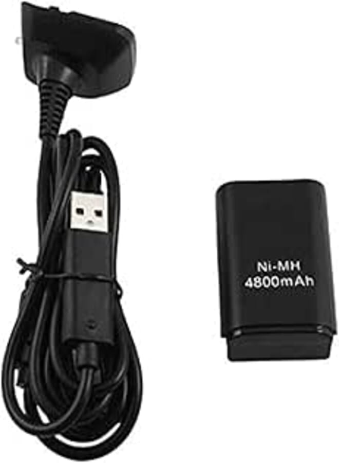 4800mAh Rechargeable Battery Pack + USB Charger Cable For XBOX 360